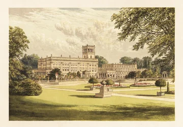 トレンサム ホール、スタッフォードシャー、イングランド。 、1880年（彫刻）