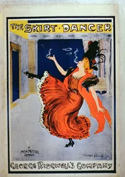 George Ridgwell&39;s Companyによる「The Skirt Dancer」のポスター広告