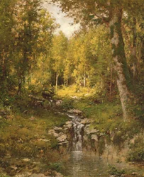 森の中のプール、1880