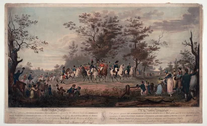 プロイセンのフレデリック・ヴィルヘルム（フレデリック＝ギヨーム）3世（1770-1840） - ハイドパークで閲兵する連合国の支配者たち 1814年 - プリンスリージェント、プロイセンのウィリアム3世、アレクサンダー1世（ロシアのアレクサンダー1世
