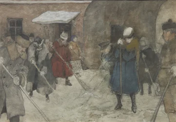 除雪、1921年頃