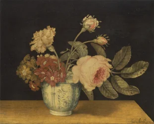 デルフトジャーの花