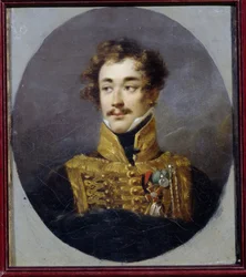 アレクサンダー オルスフィエフ伯爵 (1790-1853) の肖像画。 （アレキサンダー・オルスフィエフ伯爵の肖像）。 アレクサンダー（アレクサンドル）モリナリ（1772-1831）による絵画、キャンバスに油彩