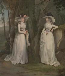 エレノアとマーガレット・ロス、1785年から1790年の間。