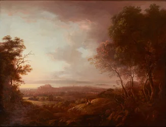 ブラックフォード・ヒルからのエジンバラの眺め (キャンバス上)