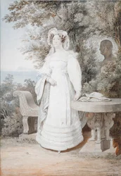 スペインのマリア・イザベラ（1789年～1848年、2つのシチリアの女王）の肖像（1825年