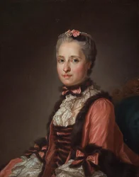 ザクセン1731-1767年、1775年のマリアジョセフア王女の肖像。