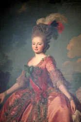 「大公マリア・フョードロヴナの肖像」、1777年。