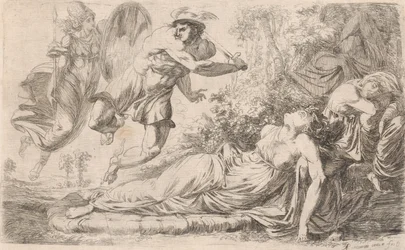ペルセウスと眠るメデューサ、1774年。