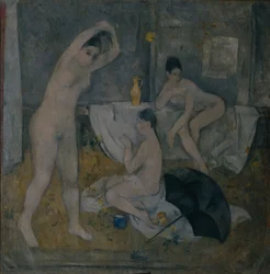 入浴者、1919