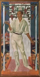 メキシコ人芸術家ロベルト・モンテネグロ・ネルボ 1887-1968 の肖像、1915年