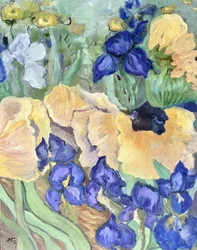 色とりどりの花畑