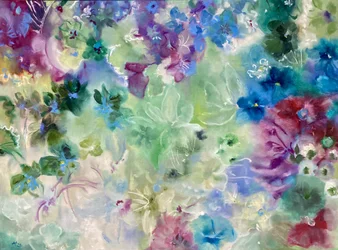 夢のような庭の花々