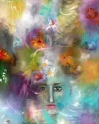 花の夢の肖像画
