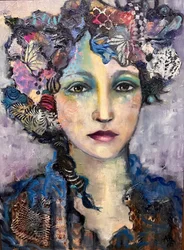 質感豊かなアート作品：女性