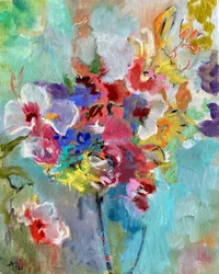 鮮やかな花の咲き誇る