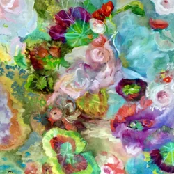鮮やかな花の夢