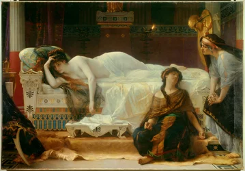 義理の息子イポリットに恋するペドルPhedreは絶望している。アレクサンドル・カバネル（1823-1889）の作品