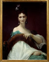 ケラー伯爵夫人（サン・イヴ・ダルヴェードル侯爵夫人）の肖像 画：アレクサンドル・カバネル（1823-1889） 1873 Sun.0,99x0,77 m パリ、オルセー美術館