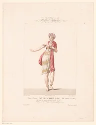 Portret van mevrouw Duchenois in de rol van Alzire Mlle Duchenois。 Rôle d