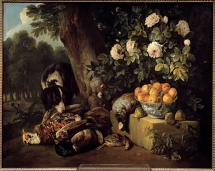 狩猟のある静物画 フランソワ・デスポータス（1661-1743）作 18世紀 パリ 装飾美術