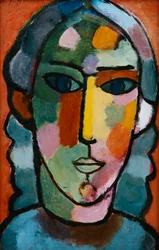 少女の頭;マドチェンコフ、c。 1915-16