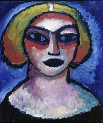 女性の頭、1912