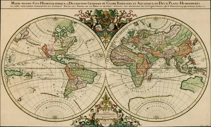 アレクシス・ユベール・ジャイヨによる1691年の世界地図