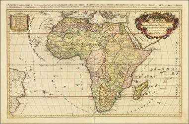 アレクシス・ユベール・ジャイヨによる1692年のアフリカ地図