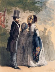 「レフェムドパリ」からのRanelagh Gardensへの定期的な訪問者、1841-42（カラーリソ）