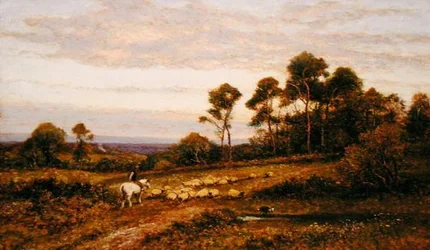 A Surrey Pasture（油彩・キャンバス）
