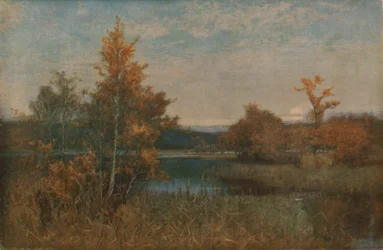 秋の残光、1886年、c1930。