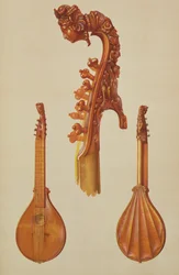 アントニオストラディバリウス（c.1644-1737）1700が「楽器」から製作したシッター（色付きのリソ）