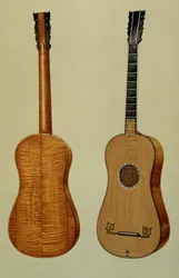 アントニオストラディバリウス（c.1644-1737）が「楽器」から製作したギター（色付きのリソ）