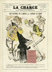 アルフレッド・ル・ペテ（1841-1909）による『La Charge』（1870年）14号の表紙のイラスト
