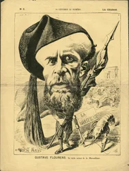 アルフレッド・ル・ペテ（1841-1909）による『La Charge』（1870年）第2号のイラスト - Flourens Emile