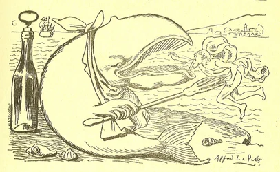 グロージャンのアルフレッド・ル・ペテ（1841-1909）とその治療法のイラスト