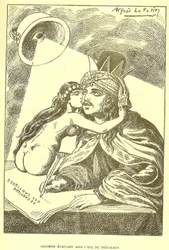 アルフレッド・ル・ペテ（1841-1909）のグロス・ジャンとその教区のイラスト