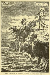 Gros-Jean et son cure』に掲載されたアルフレッド・ル・ピート（1841-1909）のイラスト