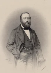 作曲家で歌手のギュスターヴ・ナドーの肖像 1820-1893, 1862.