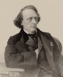 ピアニストで作曲家のヘンリー・リトルフの肖像 1818-1891 , 1858.