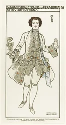 オペラの衣装デザインデアローゼンカヴァリエ薔薇の騎士リチャードシュトラウス作、1910年