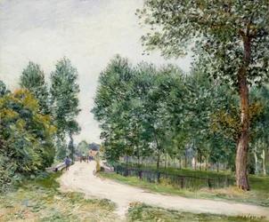 サン・マメスの道、朝。 Chemin de Saint-Mammes、朝、1890