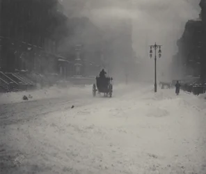 ニューヨークの吹雪