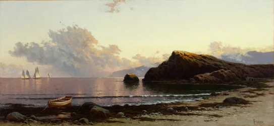 海岸の夕日 1885年 （油彩・キャンバス）