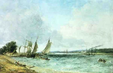イギリスの海景（油彩・キャンバス）