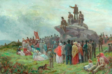1842年、トッドモーデンのベイスンストーンズでのチャーティスト会議