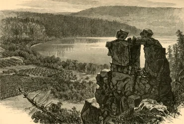 「デビルズ ドアウェイ、デビルズ レイク、ウィスコンシン」、1874 年。