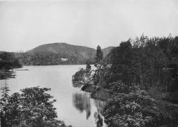 ヌワラエリヤ湖の隅、1890年、1910年