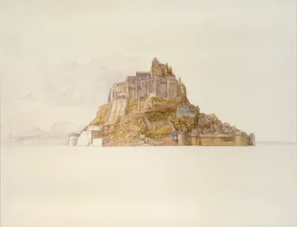 砂から見たモン・サン・ミッシェル、c1876